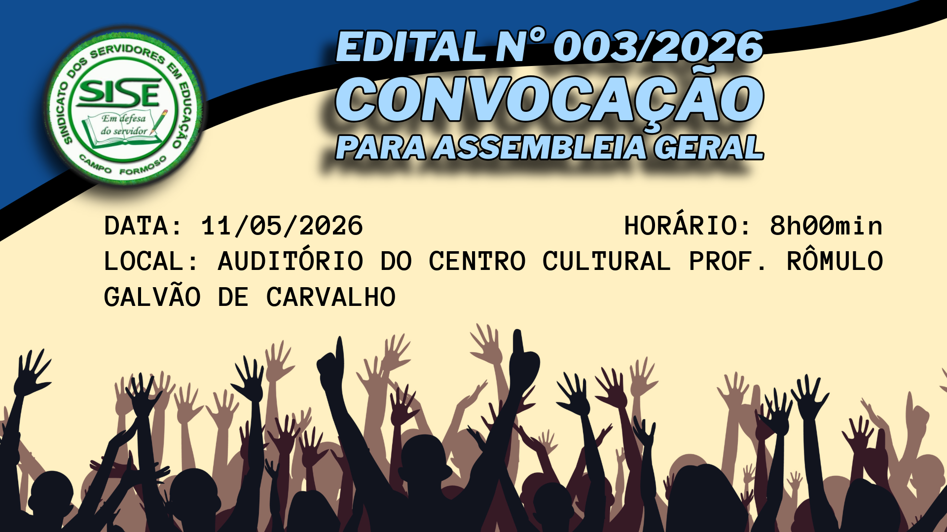 CONVOCAÇÃO PARA ASSEMBLEIA GERAL EXTRAORDINÁRIA